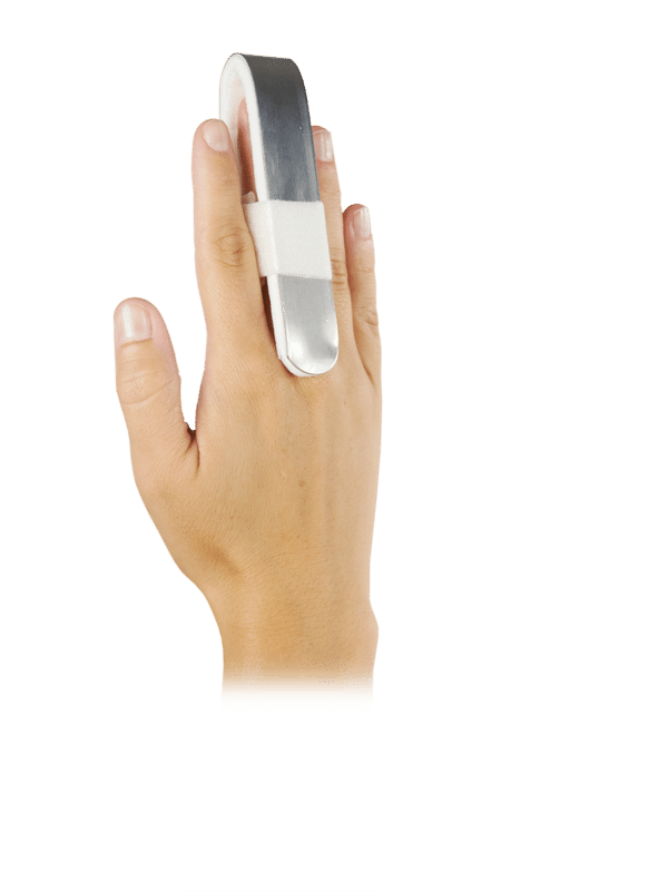 Attelle aluminium mousse découpable et conformable Donjoy légère pour Entorse, luxation et fracture de doigts