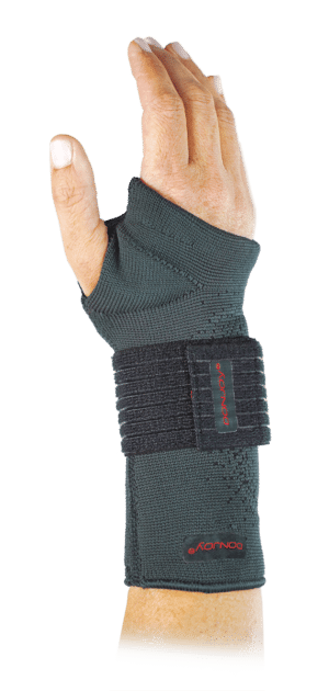 Attelle de série Donjoy souple réglable légère pour tendinopathie, arthrose légère, entorse du poignet, roprioception et prévention des blessures lors d’activités sportives
